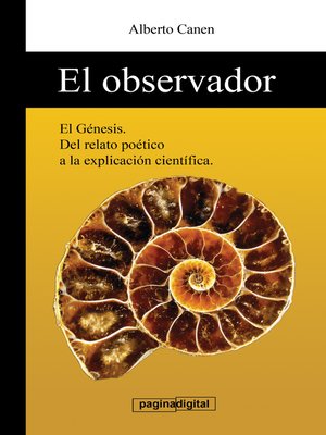 cover image of El observador del Genesis. Testigo de la creacion.